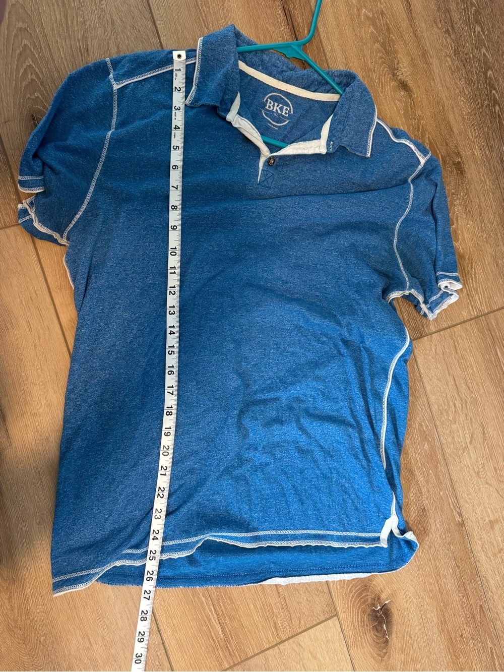 Blue BKE short-sleeve polo shirt Men’s size XL - Picture 2 of 6